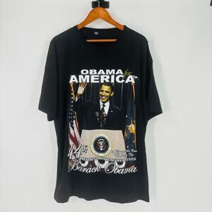 Vintage Barack Obama T-Shirt Size XXl 2XL Big Graphic 44th President